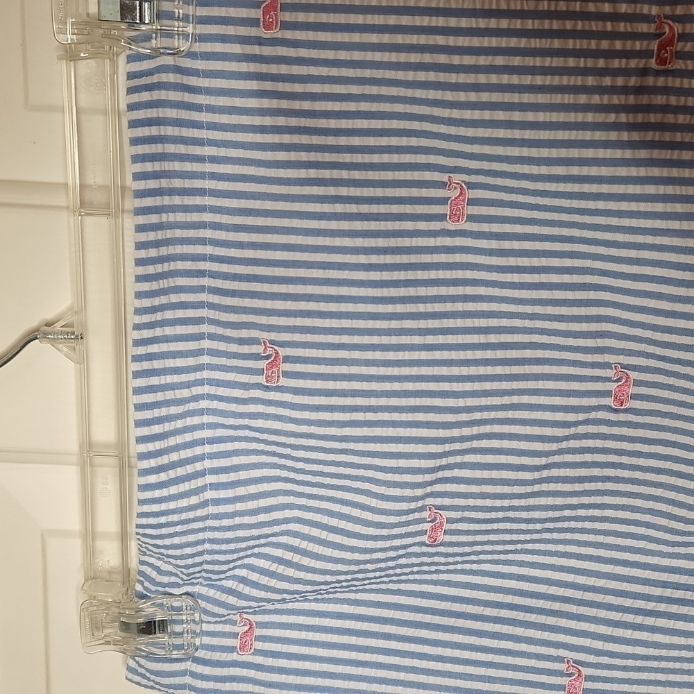 Vineyard Vines Blue and White Seersucker Skirt Size L - Picture 6 of 8